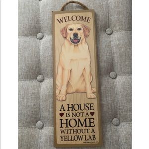 Indoor Yellow Lab Sign